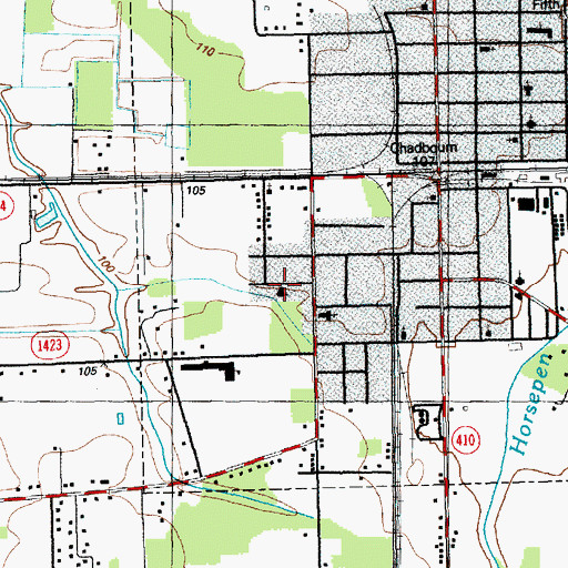 Topographic Map of Zion Wall Free Will Baptist Church, NC