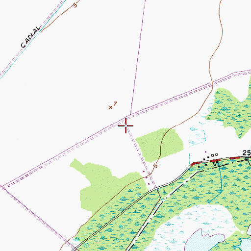 Topographic Map of Fairfield Water Treatment Plant, NC