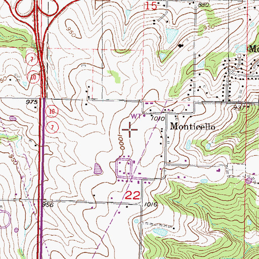 Topographic Map of Horizon Elementary School, KS
