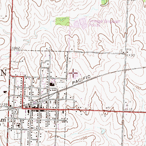 Topographic Map of Atchison County Community Junior / Senior High School, KS