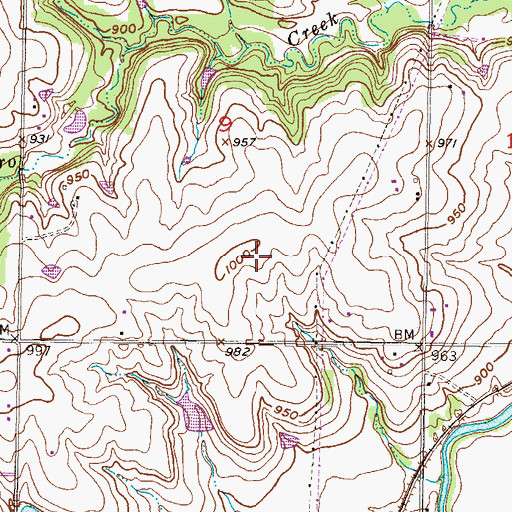 Topographic Map of Sunrise Point Elementary School, KS