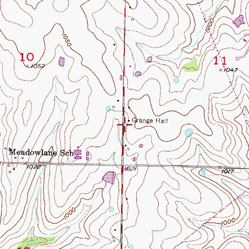 Topographic Map of Prairie Learning Center, KS