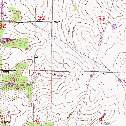 Topographic Map of Saint James Academy, KS