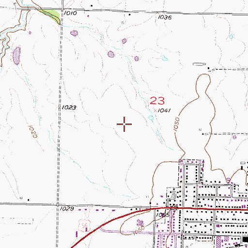 Topographic Map of Gardner Edgerton High School, KS