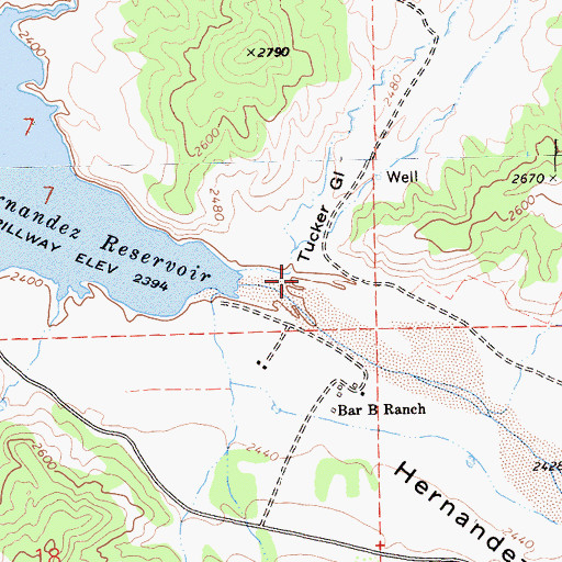 Topographic Map of Tucker Gulch, CA