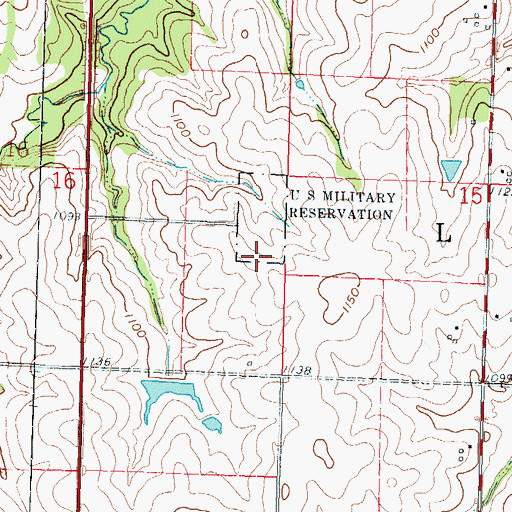 Topographic Map of Jackson Heights Elementary School, KS