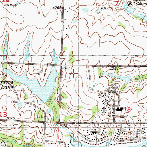 Topographic Map of Indian Hills Elementary School, KS