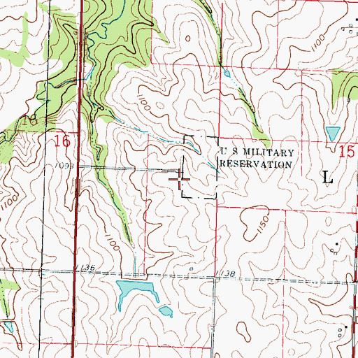 Topographic Map of Jackson Heights High and Middle School, KS