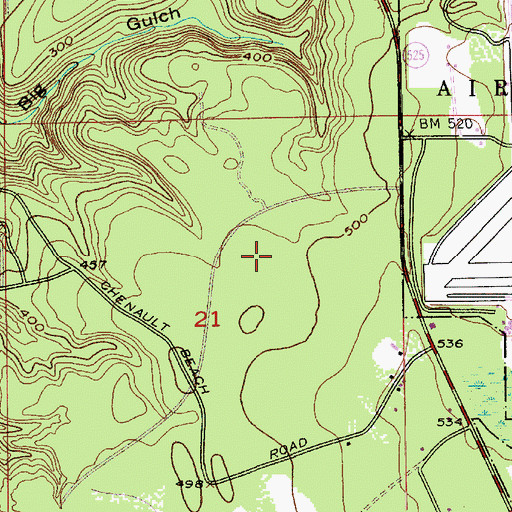 Topographic Map of Harbour Pointe Middle School, WA