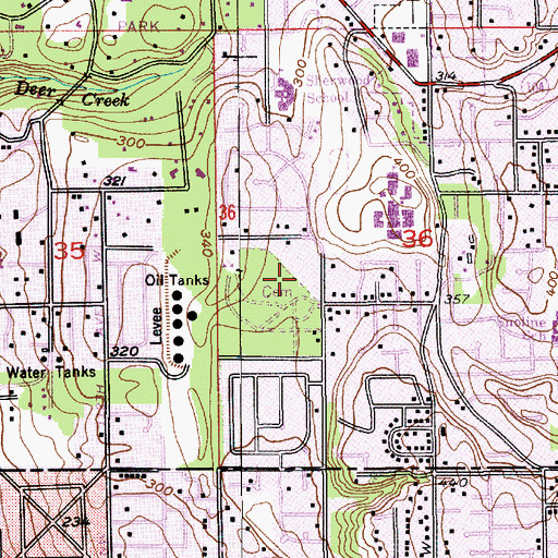 Topographic Map of Pacific Montessori Learning Center, WA