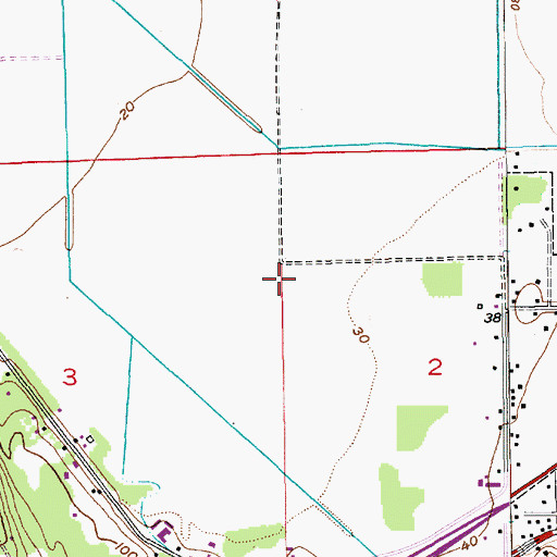 Topographic Map of Fryelands Elementary School, WA