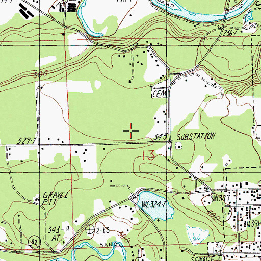 Topographic Map of Monte Cristo Elementary School, WA