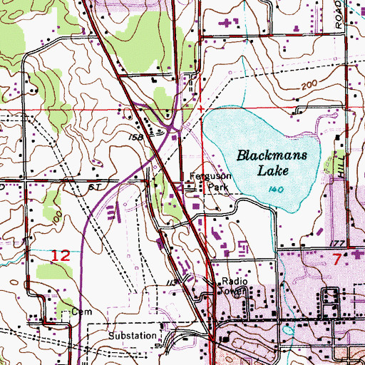 Topographic Map of Snohomish School District 201 Office, WA
