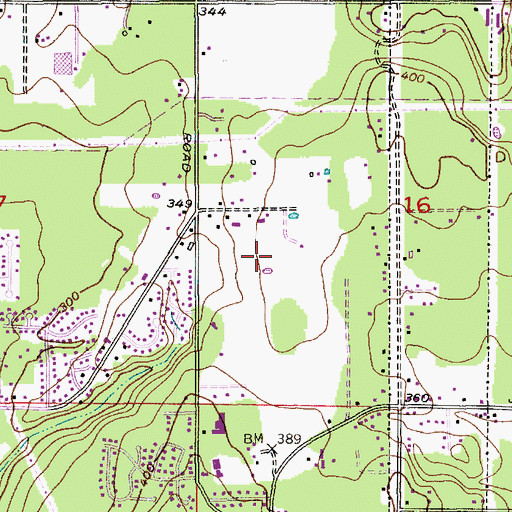 Topographic Map of North Creek High School, WA