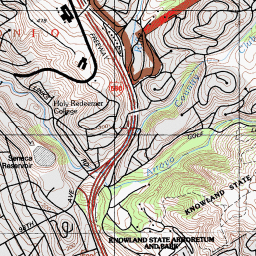 Topographic Map of Horizon Primary School (historical), CA