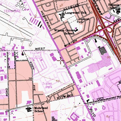 Topographic Map of Cornerstone Christian Academy, CA