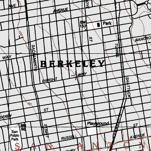 Topographic Map of Walden Center and School, CA