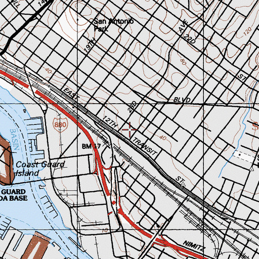Topographic Map of Agness Memorial Christian Academy, CA