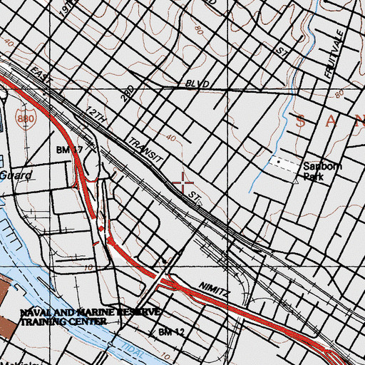 Topographic Map of International Community School, CA