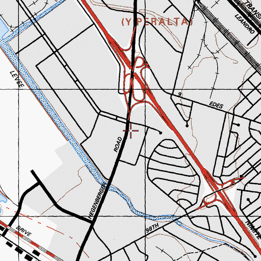 Topographic Map of Lighthouse Community Charter High School, CA