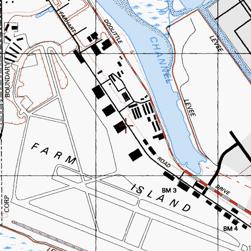 Topographic Map of Oakland Aviation High School, CA