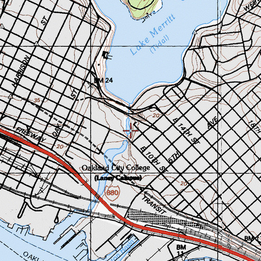 Topographic Map of Dewey Academy, CA