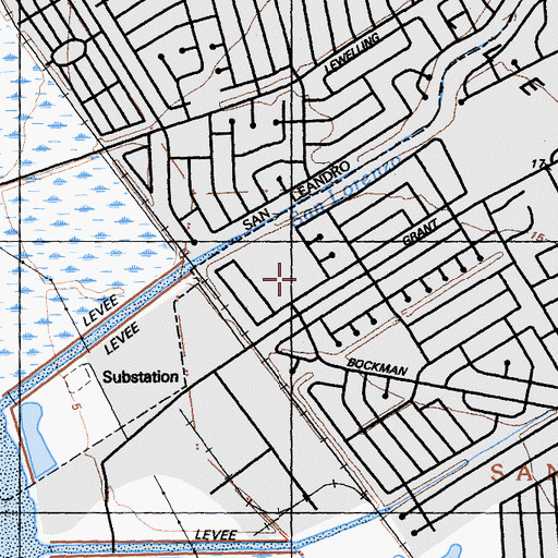 Topographic Map of KIPP King Collegiate Charter High School, CA