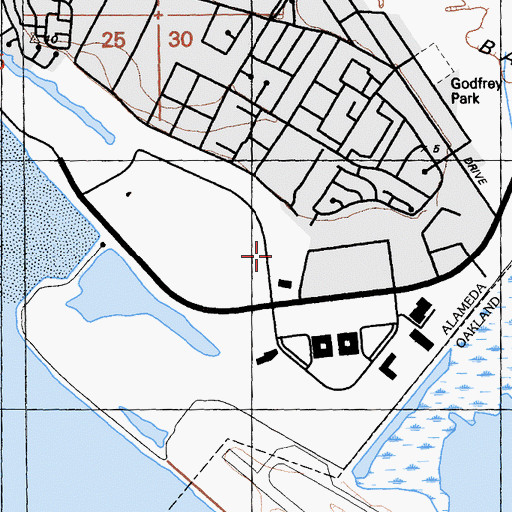 Topographic Map of Chinese Christian Schools, CA