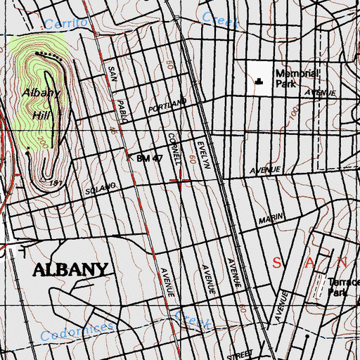 Topographic Map of Tilden Preparatory School, CA