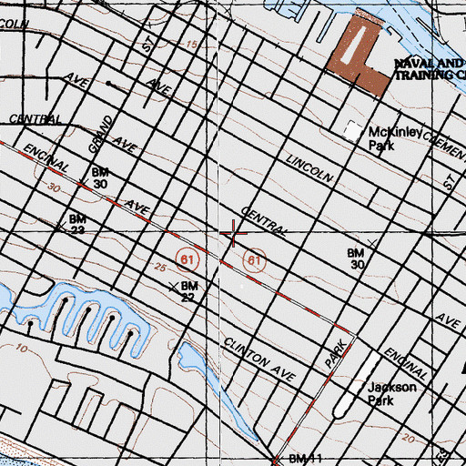 Topographic Map of Childrens Learning Center Elementary School, CA