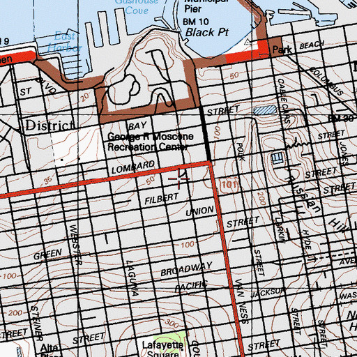 Topographic Map of Hergl School, CA