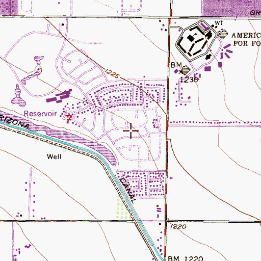 Topographic Map of San Miguel, AZ