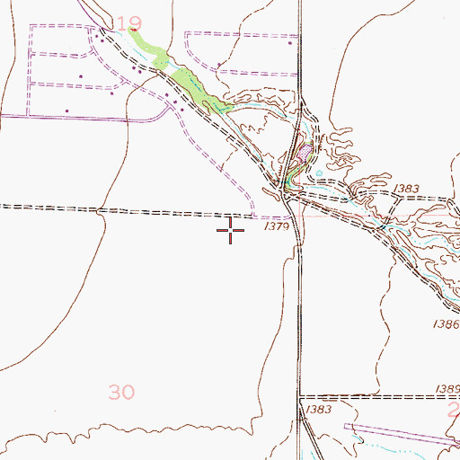 Topographic Map of Sanokai Village, AZ