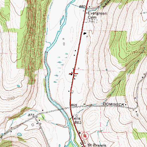 Topographic Map of Seventh Day Adventist Church, NY