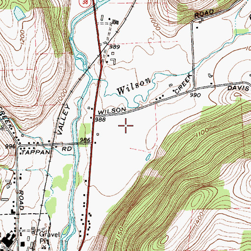 Topographic Map of Newark Valley Senior High School, NY