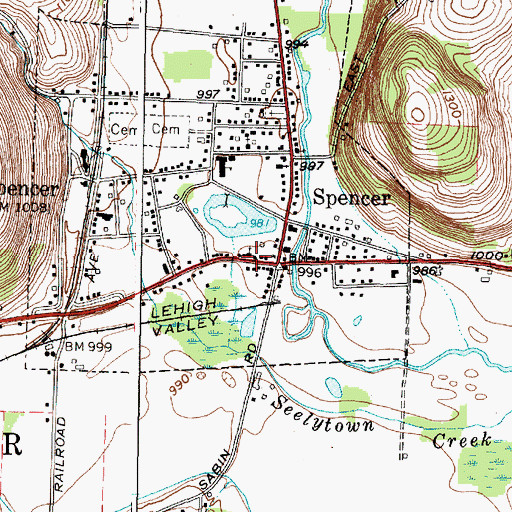Topographic Map of Saint Paul's Lutheran Church, NY