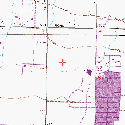Topographic Map of Santiago, AZ