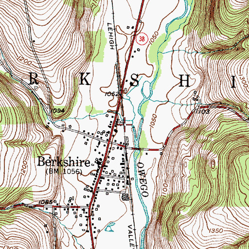 Topographic Map of Railroad Avenue Cemetery, NY