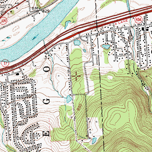 Topographic Map of Apalachin Christian And Missionary Alliance Church, NY
