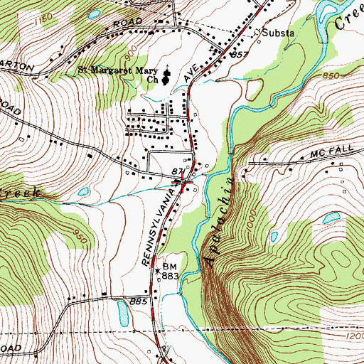 Topographic Map of Faith Christian Academy Church, NY