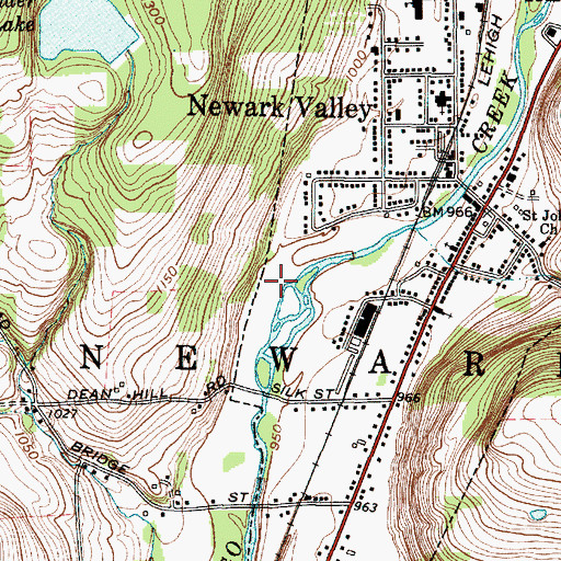 Topographic Map of Trout Ponds Park, NY