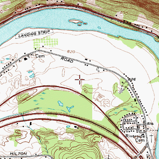Topographic Map of The Links At Hiawatha Landing, NY