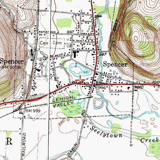 Topographic Map of Nichols Park, NY