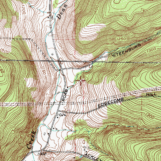 Topographic Map of Gentle Creek Horse Farm, NY