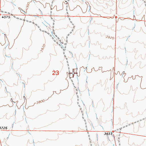 Topographic Map of Tylerhorse Canyon, CA