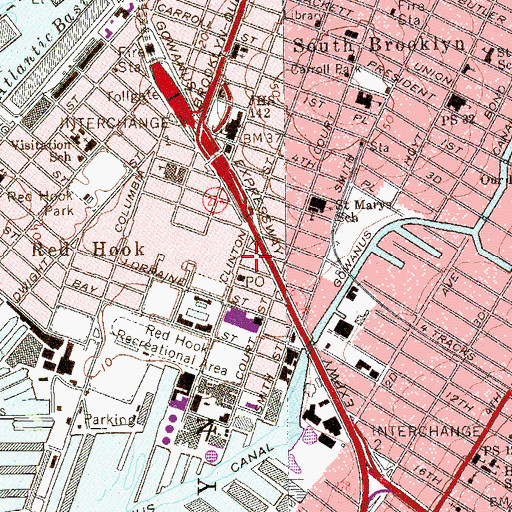 Topographic Map of Fiesta de los Ninos Day Care Center, NY