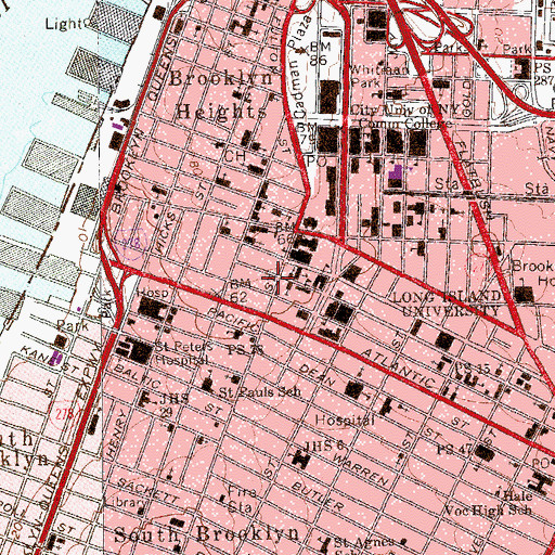Topographic Map of Cinart Theatre (historical), NY
