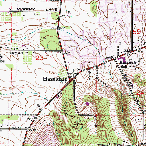 Topographic Map of Immanuel Community Church, OR