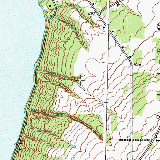 Topographic Map of Keuka Lake State Park, NY
