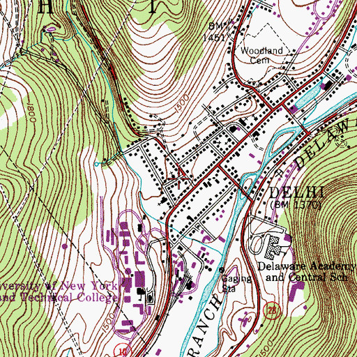 Topographic Map of Saint Peter's Church, NY